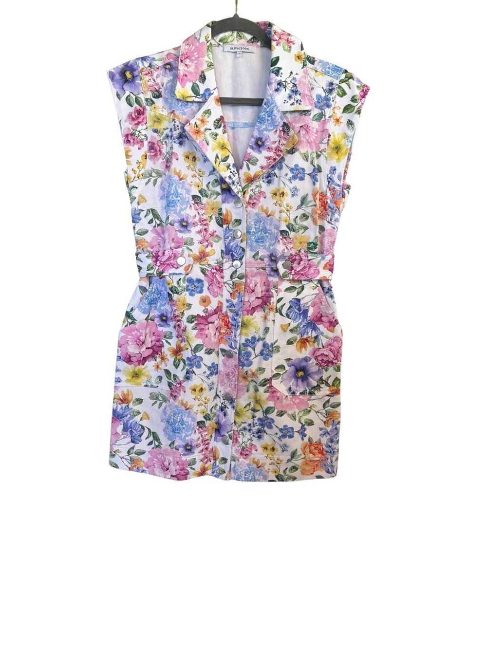 Floral Button-Front